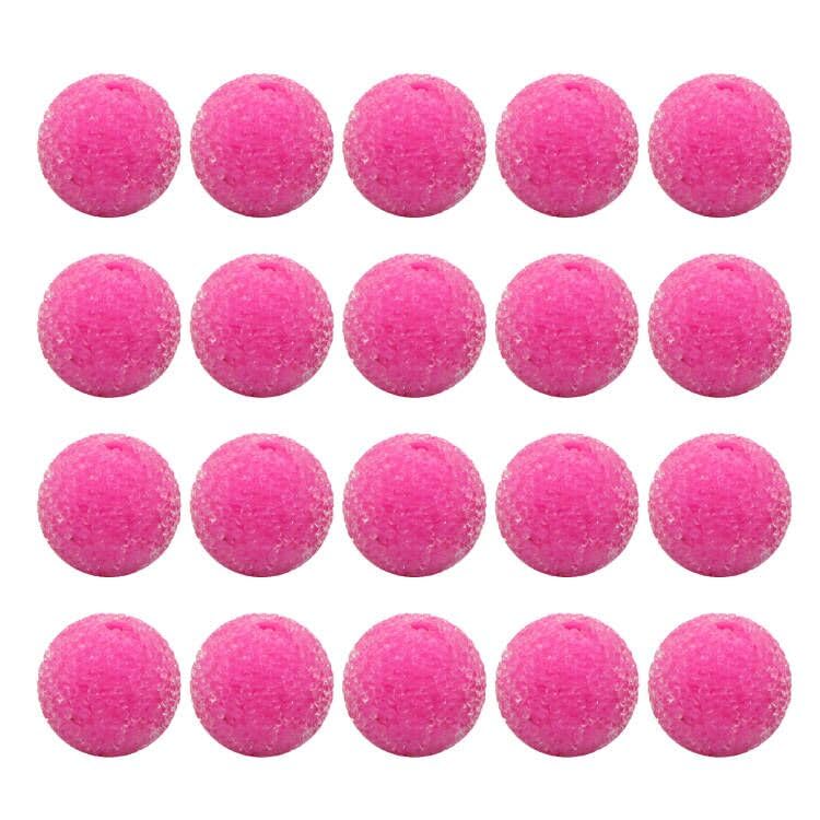 David accessories Chunky 20mm Sugar Bubblegum Beads, 20Pcs Pave Rhinestone Acrylic Beads, for Pens Necklace Bracelet Jewelry Making Party Decoration (Rose Red)