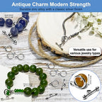 Heather's cf Toggle Jewelry Clasps – Durable Quality, Antique Plain Silver Finish Toggle Clasps & Closures for Necklace, Bracelet & Charms – Ideal for DIY, & Jewelry Making – Small (Set of 130) - color: Silver small