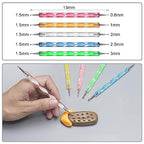 14 Polymer Clay Tools Acrylic Roller Clay Rolling Pin with Thickness Rings Tissue Blade Sculpting Earring Making Kit Supplies Slicer Knife Dotting Tool Jewelry Accessories Mini Cutters Press - color: 14 Pcs