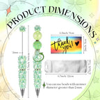 Tondiamo 45 Pcs Full Rhinestone Beadable Pens Bulk Set 15 Glitter Diamond Pens with Cards & Bags Fancy Beaded Pen for Beads DIY Cute Journalling Bling Ballpoint Craft Making(Bow Diamonds) - style: Bow Diamonds