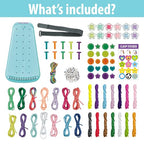Chilpals Friendship Bracelet Making Kit for Girls 8-12, DIY String Bracelet Maker & Jewelry Craft Kits - Innovative Leg-Strap Design, Birthday Gifts Ideas for Kids Ages 7 8 9 10 Year Old (Blue) - color: Blue