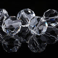 300PCs 4mm Round Clear Faceted Crystal Glass Beads for Jewelry and Crafts - color: Crystal Clear, size: 4mm/300pcs
