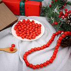 240Pcs Red Wood Beads 16mm for Craft Large Hole Wood Beads Hole: 6mm - color: Red