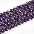 Genuine Amethyst Beads Round 12mm Semi Precious Gemstone Beads for Jewelry Making 32pcs - color: Amethyst, size: 12mm