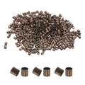 uxcell 500 Pcs Tube Crimp Beads, 2.5x2.5mm Copper Crimp Beads End Stopper Beads Tiny Loose Spacer Beads for Earrings Necklaces Bracelets Pendant DIY Crafts, Dark Bronze - color: Dark Bronze, size: 2.1 mm