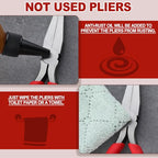 6 Inch Flat Nose Pliers with Serrated Jaw Precision Duck Bill Fine Pliers Multipurpose for Maintenance and Jewelry Making - style: Flat Nose Pliers