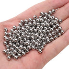 304 Stainless Steel Round Beads 5.0mm 200pcs Spacer Beads for Jewelry DIY Making and Repairing - size: 5.0mm