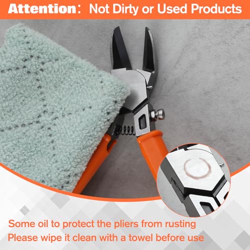 SPEEDWOX Wire Cutters 38 Angled Flush Cutters for Electronic Component Ultra-Sharp Diagonal Cutters Side Cutting Pliers Wire Snips for Jewelry Making Cutting Soft Wires, Electronics Zip Tes, Plastic - style: 38°angle
