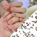 2000PCS Colorful Rhinestones Nail Art Charms Multi Shape Crystal Flat Back Nail Gems 3D Mini Heart Star Flower Nail Diamonds Kawaii Nail Crafts Acrylic Nail Rhinestone Diamonds for Women Nail - color: Mini-8