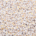 1000pcs 4x7mm Letter Beads, Acrylic Alphabet Beads A-Z Round Letter Beads for Friendship Bracelets Necklaces DIY Crafts Gifts Jewelry Making (White Gold) - color: White