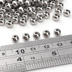 304 Stainless Steel Round Beads 6.0mm 150pcs Spacer Beads for Jewelry DIY Making and Repairing - size: 6.0mm