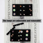 Velvet Jewelry Organizer Trays Black Stackable Jewelry Storage Display Tray with Removable Dividers, 18 Grids - color: Black