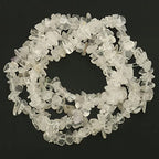 30in Clear Quartz Natural Chip Stone Beads 5-8mm About 230pcs, Irregular Drilled White Bead for Bracelets Jewelry Making Supplies for Adults, DIY Crafts. - color: Clear Quartz