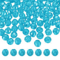 MECCANIXITY 400pcs Czech Faceted Bicone Beads 8mm Glass Spacer Bead Bulk for Jewelry Making & DIY Craft, Deep Lake Blue - color: Deep Lake Blue
