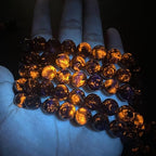 44pcs 8mm Natural Flame Yooperlite Stone Beads Round Healing Energy Power Stone Beads for Jewelry Making DIY Bracelet Necklace Earrings 15" (Flame Stone, 8mm) - color: Flame Stone, size: 8mm