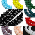 Perlin Czech Bohemian Crystal Glass Beads Faceted Round 4mm 90 Pieces Loose Spacer 1 Strand Beads for DIY Jewelry Earrings Necklace Bracelet Making (Crystal Silver) - color: Silver crystal