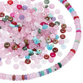 PH PandaHall 320PCs Rondelle Beads Gemstone Loose Spacer 2 Strands Abacus Disk Beads 4mm Mix Color Rondelle Stone Bead for DIY Bracelet Necklace Earrings Jewelry Making Crafting, Hole: 1mm