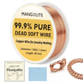 15 Gauge/1.5mm Copper Wire for Jewelry Making – 30 Feet Single Spool with Polishing Cloth & COA – 99.9% Pure Dead Soft Bare & Skin Safe Uncoated Craft Wire for DIY & Medium-Duty Crafts - size: 15 Gauge, style: 5 Ounces