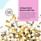 Mack and Rex Tila Bead Mixes (Gold Digger), and Quarter Tila – 24K Plated Tilas, Clear Tila with Glitter, Cream Metallic Brown Tila and Dark Brown - color: Gold Digger, size: 25 Gram Bag
