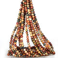 ICAI Beads（Picasso） Natural Stone Gemstone Round Loose Beads Crystal Energy Stone Healing Power for Jewelry Making DIY,1 Strand 46-48pcs（8mm） - color: Picasso, size: 8mm