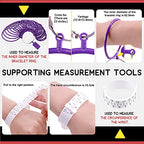 Hilitchi 5Pcs Jewelry Tool Set Including Rubber Hammer, Wooden Bracelet Sizing Bangle Mandrel, Jewelry Pliers, Plastic Wrist Sizer Wrist Belt Bracelet for Jewelry Making and Repairing Tools Kit
