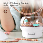 Beadact Clay Beads Spinner for Bracelet Making Kit, 3 Boxes Earth-Toned Colors Beads with Bead Spinner, Friendship Bracelet Making Kit for DIY Crafts with Spacer Bead and Charm, Gift for Craft Lovers