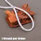 BONNY BOXX 1 Strand (150PCs) Natural 2 * 4mm Howlite Rondelle Beads, Natural Abacus Disk Stone Beads Loose Spacer Gemstone for DIY Bracelet Necklace Jewelry Making - color: Howlite, size: 2*4MM
