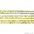 GM GemMartUSA Natural Peridot Raw Chip | Semi-Precious | AAA+ Quality 1 Strand 34” | Bracelet Jewelry Making, Crystal Craft| 4-6mm - Green Color-Gemstones (CHPD-70001) - color: Peridot (CHPD-70001)