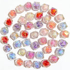Mixed Lots Shiny AB Color Acrylic Faceted Cube Bead DIY Beading Hairband Bracelets Necklace Craft Embelishment (Mixed Colors-Cube) - color: Mixed Colors-Cube