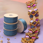 The Beadsmith Nymo Thread – 10-Pack Turquoise Color – Size D, .30mm Diameter, 64 Yard/58.5 Meter Spool – Made of Nylon – Bead Embroidery & Weaving, Off Loom & Loom Work and DIY Craft Projects - size: Size D, 64 Yards, style: Turquoise