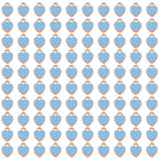 200 pcs Tiny Heart Enamel Charm Gold Plated Alloy Love Pendant Bracelet Earring Keychain Jewelry Crafts 6x8mm - color: Blue