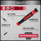 11-Piece Precision Screwdriver Set - Magnetic Mini Screwdrivers for Eyeglasses, Watches, Computers, Laptops, Phones - Phillips, Slotted, Torx, Non-Slip Handle, Portable Storage Bag Included - style: 11 PCS Precision (Electronics)
