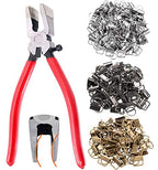 Qovydx 40PCS Key Fob Hardware Set, 39PCS 1 Inch Keychain Hardware with 1PCS Key Fob Pliers for Wristlet Keychain and Lanyard Making Supplies - color: Key Fob Hardware With Pliers