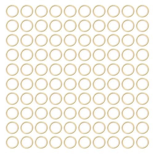 4MM 1000PCS 14K Gold Jump Rings for Jewelry Making Non Tarnish Small Open Gold Filled Jump Rings for Necklace Earrings Bracelet Key Chains and DIY Craft - size: 4MM-1000PCS