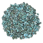 Larimar Pre Drilled Natural Crystals Crushed Chips Beads for Jewelry Making, DIY Handmade Healing Crystals (25 Inch Strand) - color: Larimar