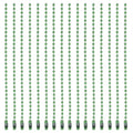 MECCANIXITY Ball Bead Chain Beaded Necklace Chains 5 Inch Adjustable Metal Ball Chains 2.4mm/0.1inch Keychain for Jewelry Making,DIY Craft Projects,Pack of 36(Green) - color: Green