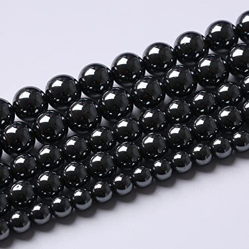 103pcs 4mm AAA Black Hematite Beads Natural Stone Gemstone Round Loose Beads for Jewelry Making DIY Bracelets - color: Black Hematite, size: 4mm