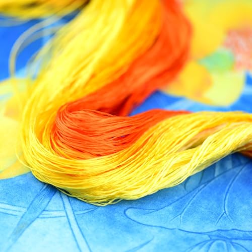 Mulberry Silk Floss Embroidery Thread Floss-Cross Stitch Threads China Silk Woven Jewelry Threads DIY Sewing Kits (08) - color: 08