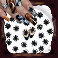 50pcs 3D Black Spider Nail Charms & Gems - Halloween DIY Nail Art Supplies - color: Spider-1