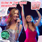Kenning 24 Set Friendship Bracelet Making Kits Glow in The Dark Letter Beads DIY Jewelry Supplies Colorful Various Beads Set Personalized Bracelet for Wedding Birthday Gift Craft Wrapped