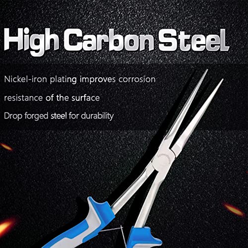SPEEDWOX Long Reach Needle Nose Pliers 7 Inches Slim Extra Long Nose Pliers Mini Precision Wire Looping Fine Pliers for Jewelry Making, Bending Wire and Small Object Gripping, Smooth Jaws - style: Needle Nose Pliers