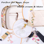 Wurosi 544Pcs Charms Lip Gloss Keychain Making Kit, Bag Charm Kits with Key Chain Hooks, Charms, Chains, Jump Rings, Lobster Clasps, Plier, Gift Bags & Tools, DIY Craft Supplies - color: 544 pcs kits
