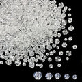 1700pcs Clear Bicone Crystal Beads 2mm 3mm 4mm 5mm 6mm Crystal Glass Bulk Faceted Beads for Necklace Bracelet Earrings DIY Jewelry Crafts Making Supplies - color: Clear, size: 2mm 3mm 4mm 5mm 6mm