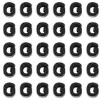 FASHEWELRY 30Pcs Acrylic Letter G Beads with Large Hole Big Plastic Letter Blocks European Beads 3D Letters Chunky Vowel Initial Alphabet Bead for Key Chains Necklace DIY Arts Craft Projects - color: Black, size: G