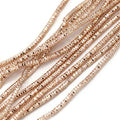 ECYC Ltd 10g 1.5mm French Bullion Wire, Spiral Copper Coil Wire French Coil Embroidery Wire French Metallic Wire Flexible Jewelry Wire for Embroidery, Beading, Jewelry Making, Garment Design - color: Rose Gold