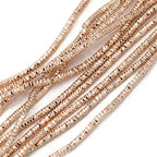 ECYC Ltd 10g 1.5mm French Bullion Wire, Spiral Copper Coil Wire French Coil Embroidery Wire French Metallic Wire Flexible Jewelry Wire for Embroidery, Beading, Jewelry Making, Garment Design - color: Rose Gold