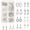 SUNNYCLUE 1 Box DIY Make 10 Pairs Knot Earring Making Kit Including Trinity Knot Charms Tibetan Style Heart Infinity Pendants Earring Findings for Women Beginners DIY Earring Jewellery Making - color: Celtic Knot Earrings 4