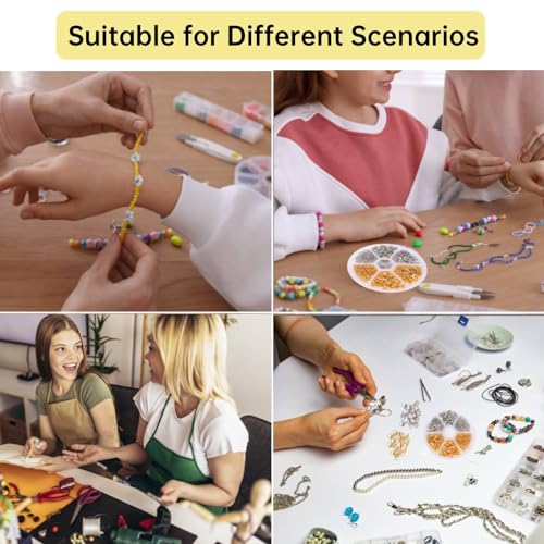 Jump Rings for Jewelry Making Supplies, Open Jump Rings and Lobster Clasps with Jewelry Pliers, Bracelet Clasps and Closures Lobster Clasps Jewelry Repair Kit, Silver and Gold