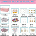 XMZCOLA Clay Beads Charm Bracelet Making kit, 12800pcs Pcs 96 Colors 6mm Flat Spacer HEI shi Beads Kits, Crafts Gifts Set for 2026 Christmas Gifts - color: 96 colors