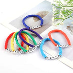 Rainbow Heishi Surfer Bracelets Set for Women Stackable Clay Beaded Bracelets Disc Stretch Preppy Bracelets Layering Colorful Friendship Bracelets Team Cheer Bulk Boho Summer Beach Jewelry Gift - style: SQUAD